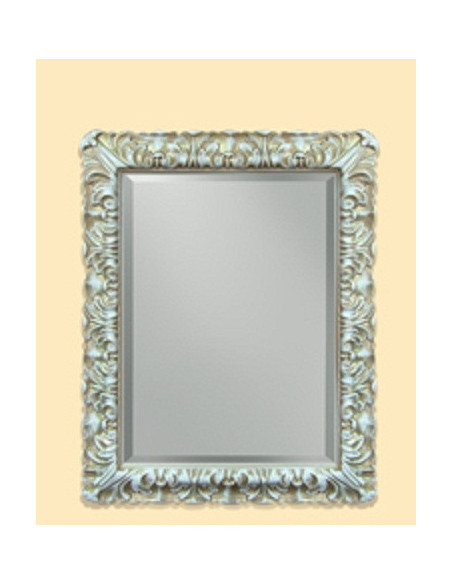 Oglinda Clasica Antichizata Alb Bronzo, Dreptunghiulara 50x70