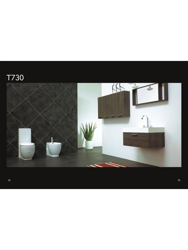 MOBILIER T 730 GRAY OAK , 73 CM