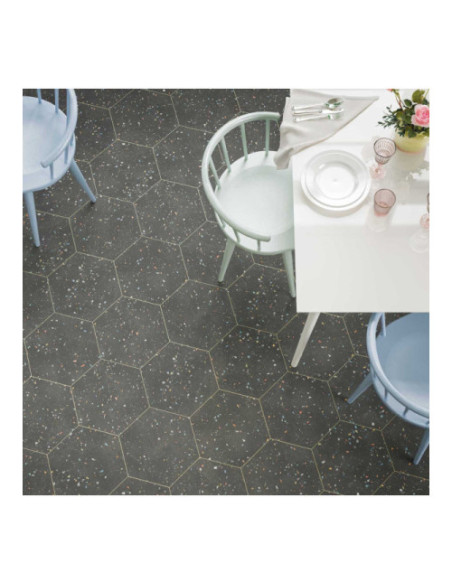Gresie Terrazzo Hexagon