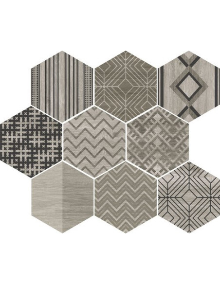 Gresie Hexagonala Decowood